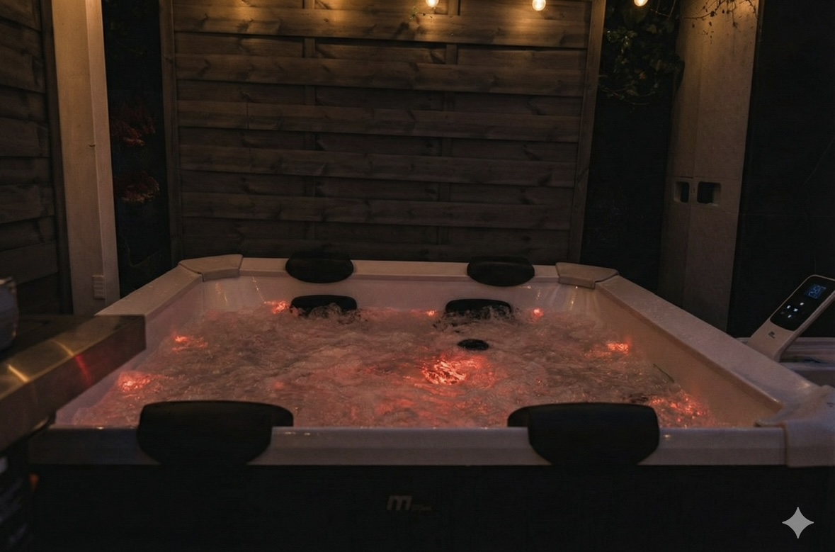 Whirlpool mit LED-Beleuchtung